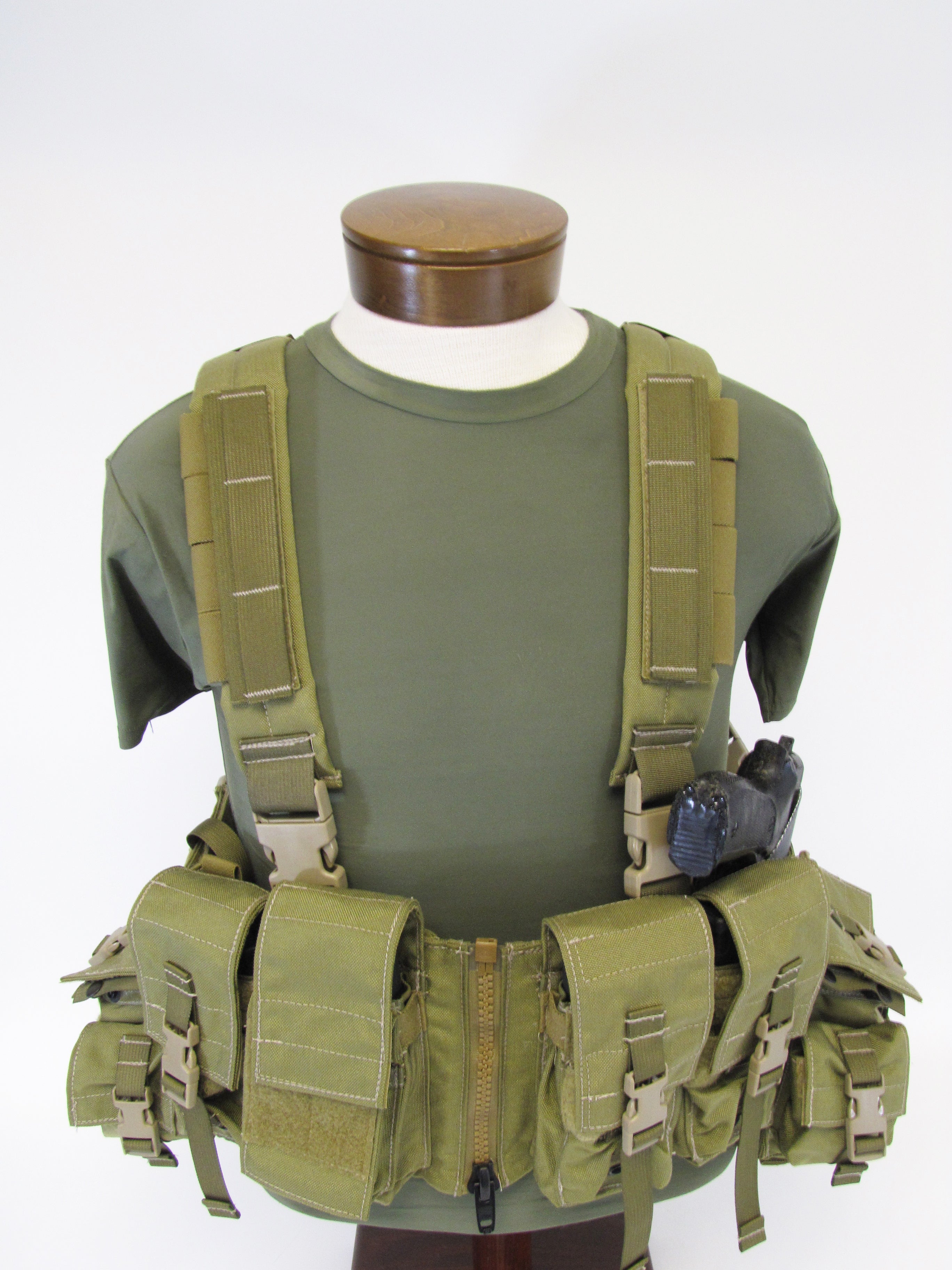 지퍼가 달린 로드 베어링 가슴 조끼