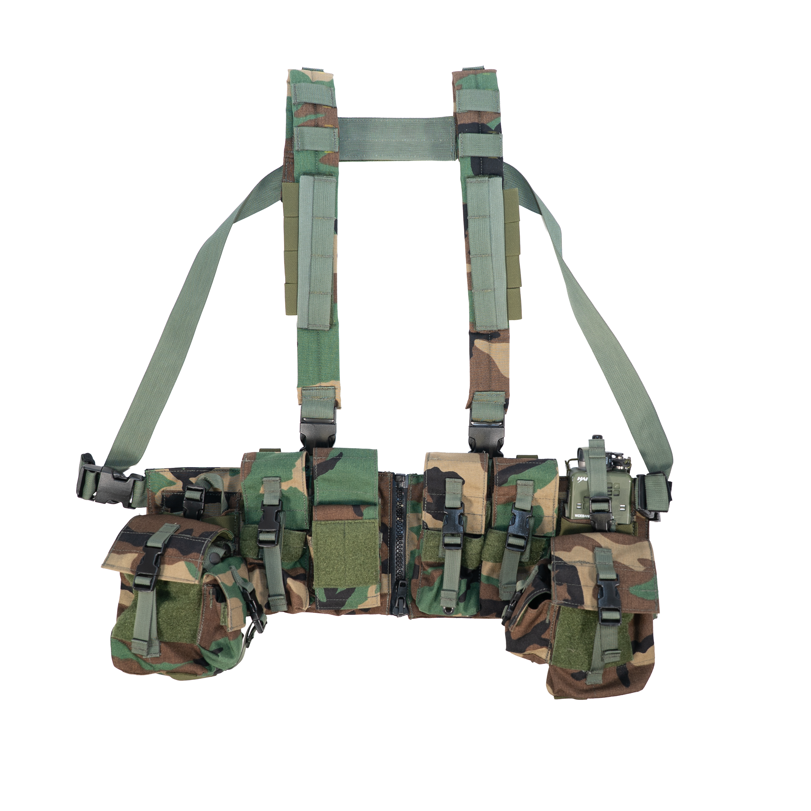 지퍼가 달린 로드 베어링 가슴 조끼