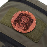 Lion Head Leather Patch